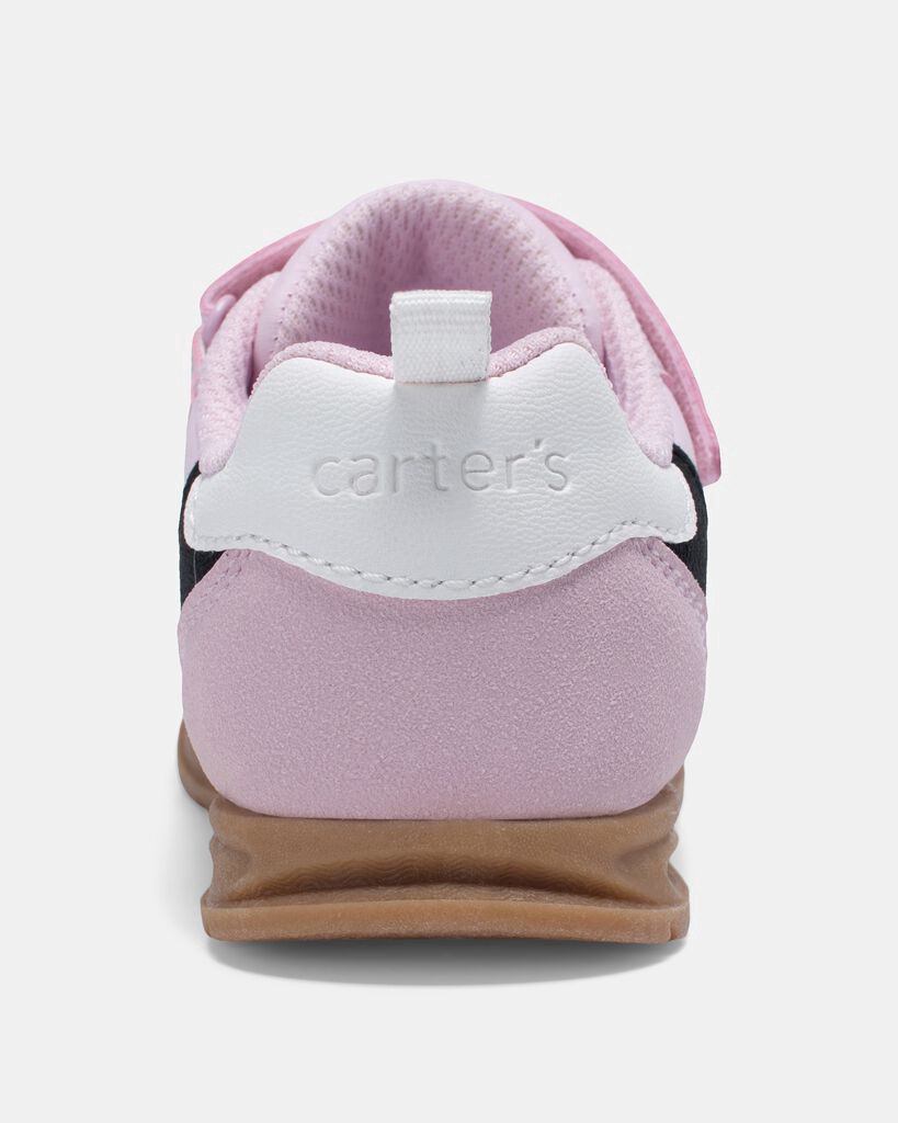 slide 6 of 7, Carter's Toddler Girl Striped Casual Shoes - Pink Pink 9, 1 ct