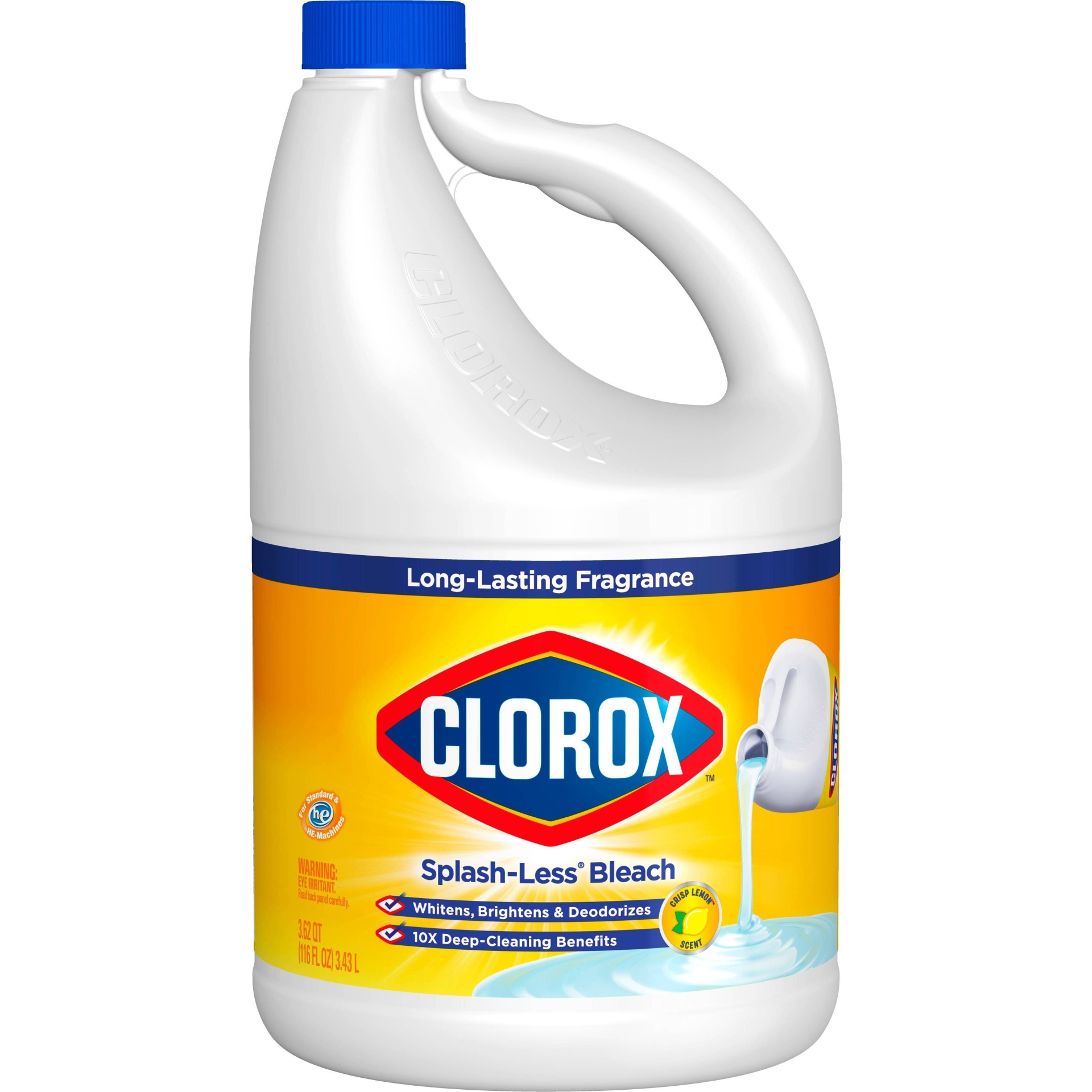 slide 1 of 1, Clorox Liquid Bleach Lemon Splash-Less, 116 oz