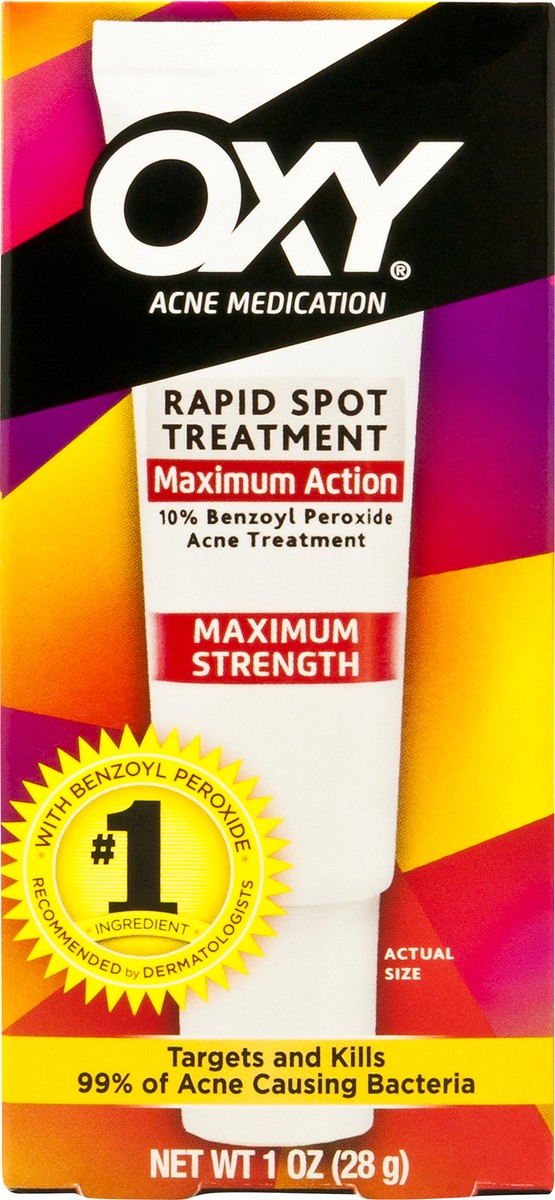slide 1 of 9, Oxy Maximum Vanishing Lotion 10%, 0.65 oz