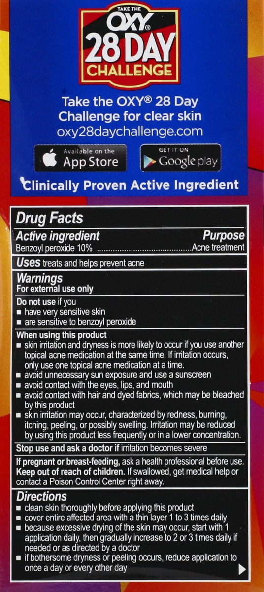 slide 3 of 9, Oxy Maximum Vanishing Lotion 10%, 0.65 oz