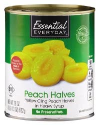 Essential Everyday Halves Peach Heavy Syrup