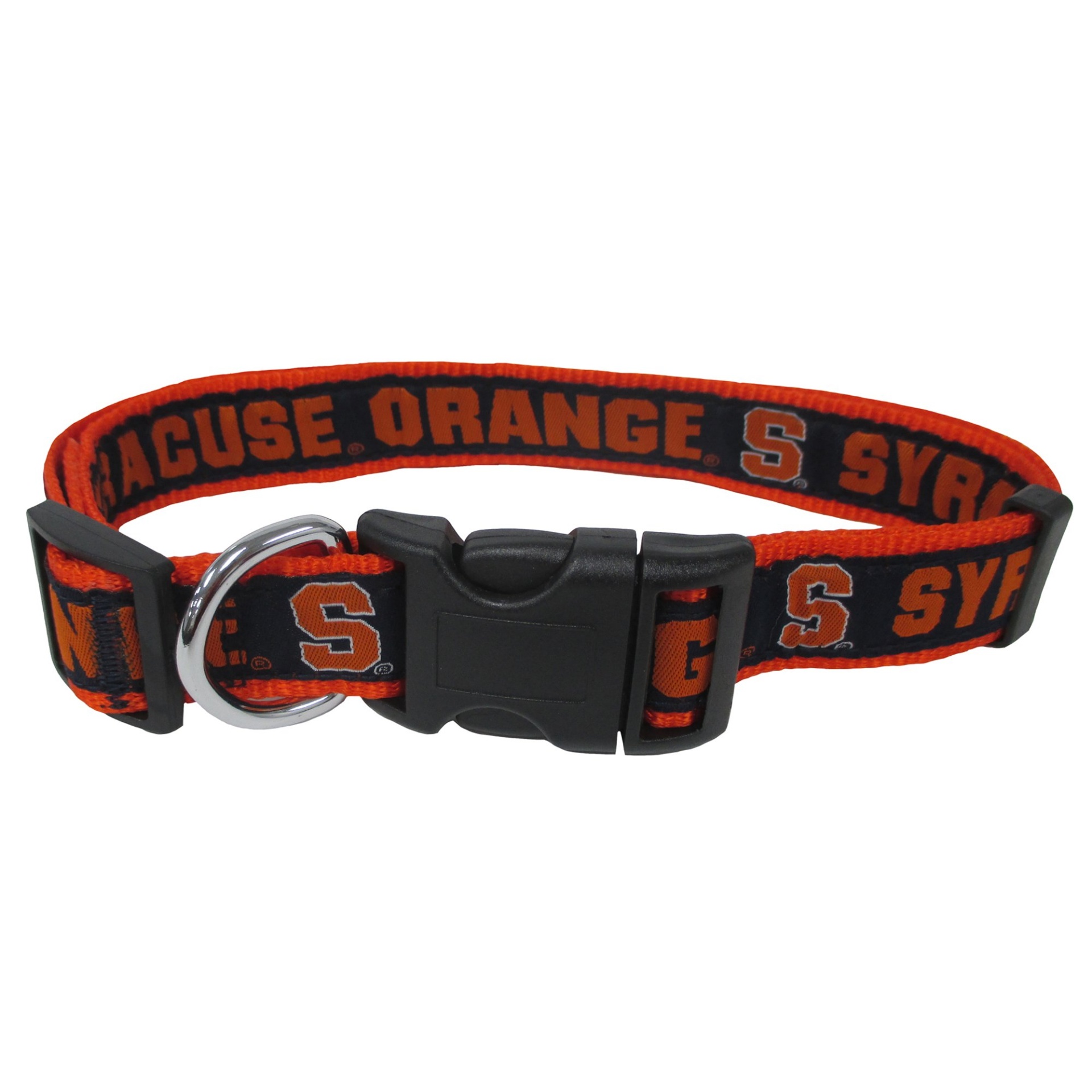 slide 1 of 1, Pets First Syracuse Orange Collar, MED