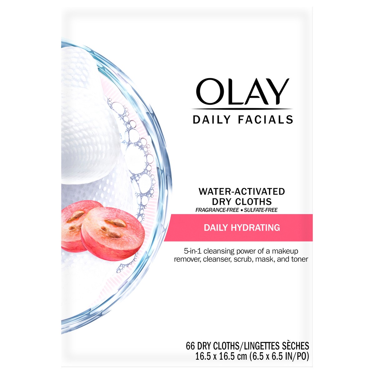 slide 1 of 7, Olay Daily Facials Hydrating Cleansing Cloths - Scented - 66ct, 66 ct