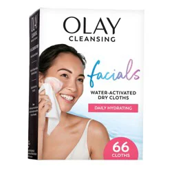 Olay Daily Facials Hydrating Cleansing Cloths, 66 Count