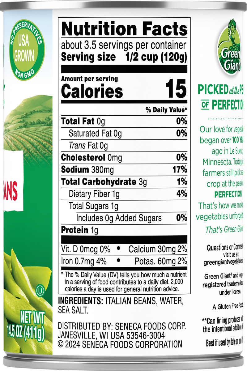 slide 9 of 9, Green Giant Italian Green Beans, 14.5 oz