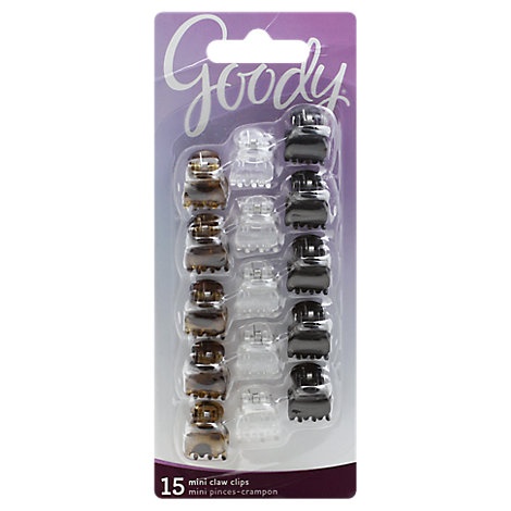 slide 1 of 1, Goody Claw Clips Mini, 15 ct