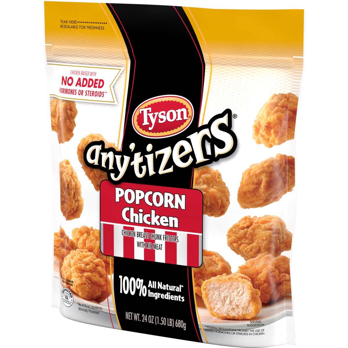 slide 3 of 4, Tyson Any'tizers Popcorn Chicken, 24 oz. (Frozen), 24 oz