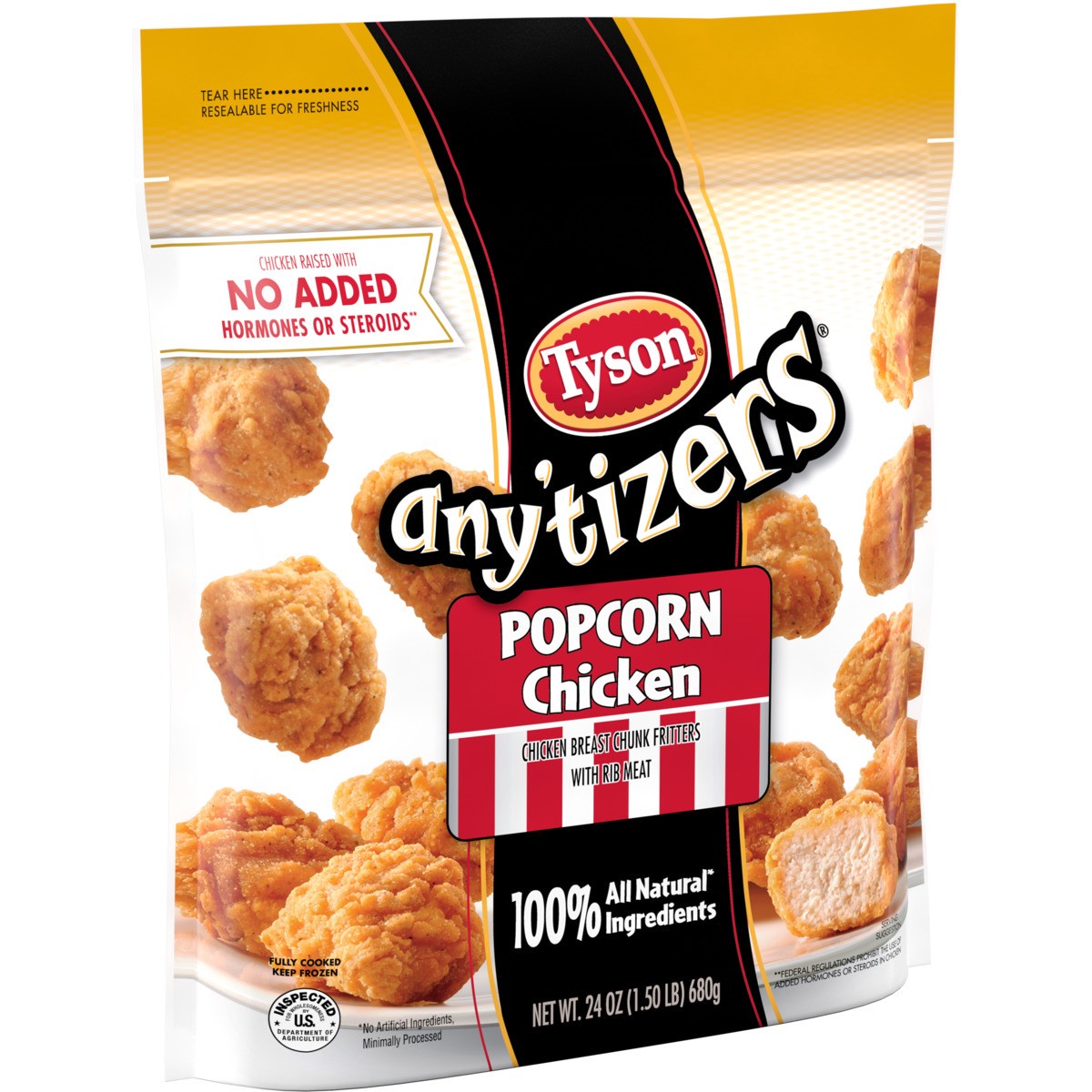 slide 2 of 4, Tyson Any'tizers Popcorn Chicken, 24 oz. (Frozen), 24 oz