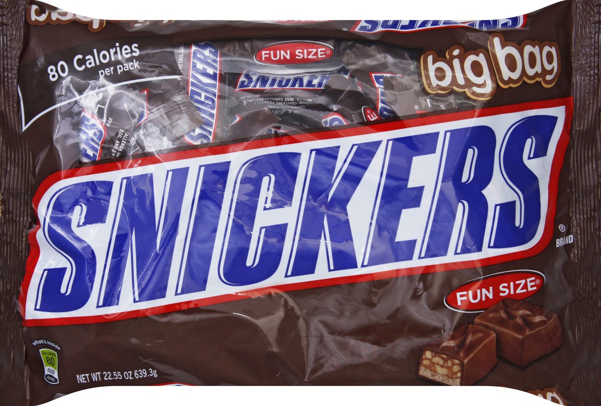 slide 6 of 6, SNICKERS Original Chocolate Fun Size Bars, 22.55 oz. Bag, 22.55 oz