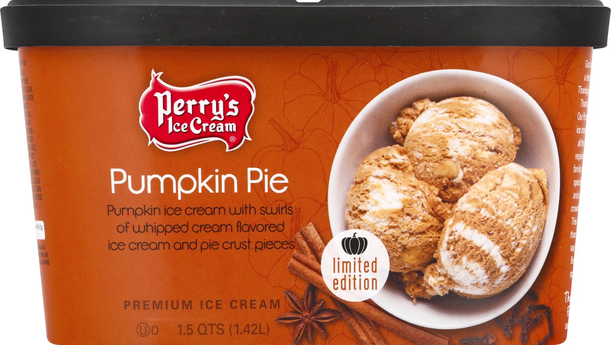 slide 10 of 13, Perry's Ice Cream Premium Pumpkin Pie Ice Cream 1.5 qt, 1.50 qt