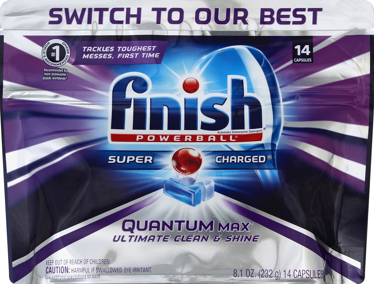 slide 1 of 8, Finish Automatic Dishwasher Detergent 14 ea, 14 ct