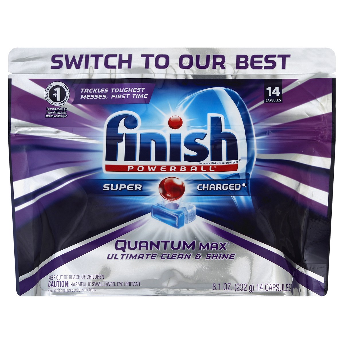 slide 5 of 8, Finish Automatic Dishwasher Detergent 14 ea, 14 ct