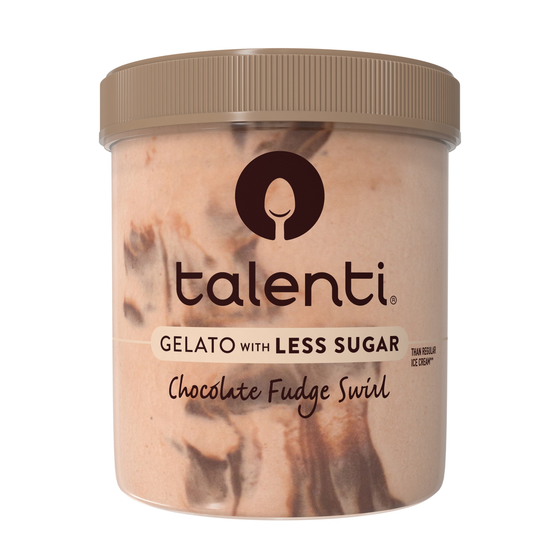 slide 1 of 4, Talenti Less Sugar Chocolate Fudge Swirl Gelato, 1 pint