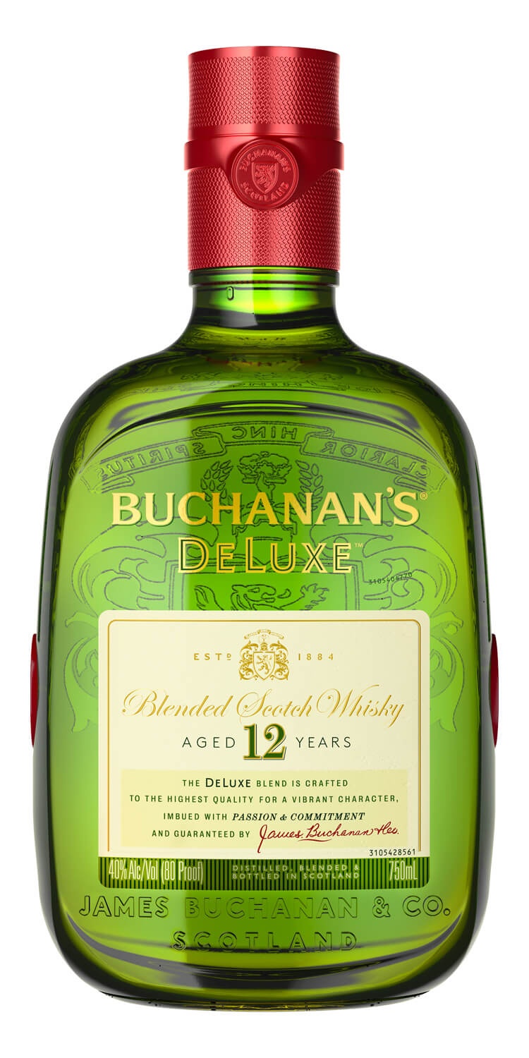 slide 1 of 1, Buchanan's 12 Year Scotch, 750 ml