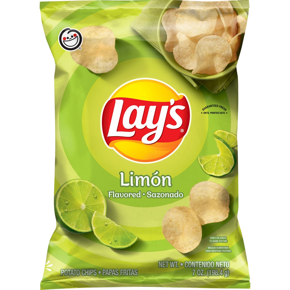 slide 2 of 3, Lay's Potato Chips, Lemon, 7 oz