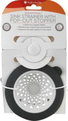 Full Circle Sinksational Sink Strainer with Pop-Out Stopper 1 ea