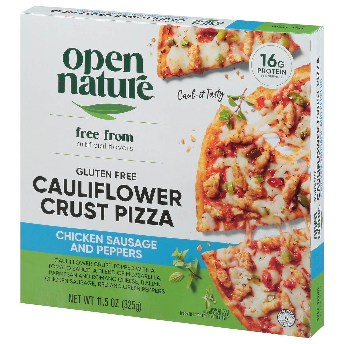 slide 3 of 4, Open Nature Chicken Sausage And Pepper Cauliflower Crust Pizza - 11.5 Oz, 11.5 oz