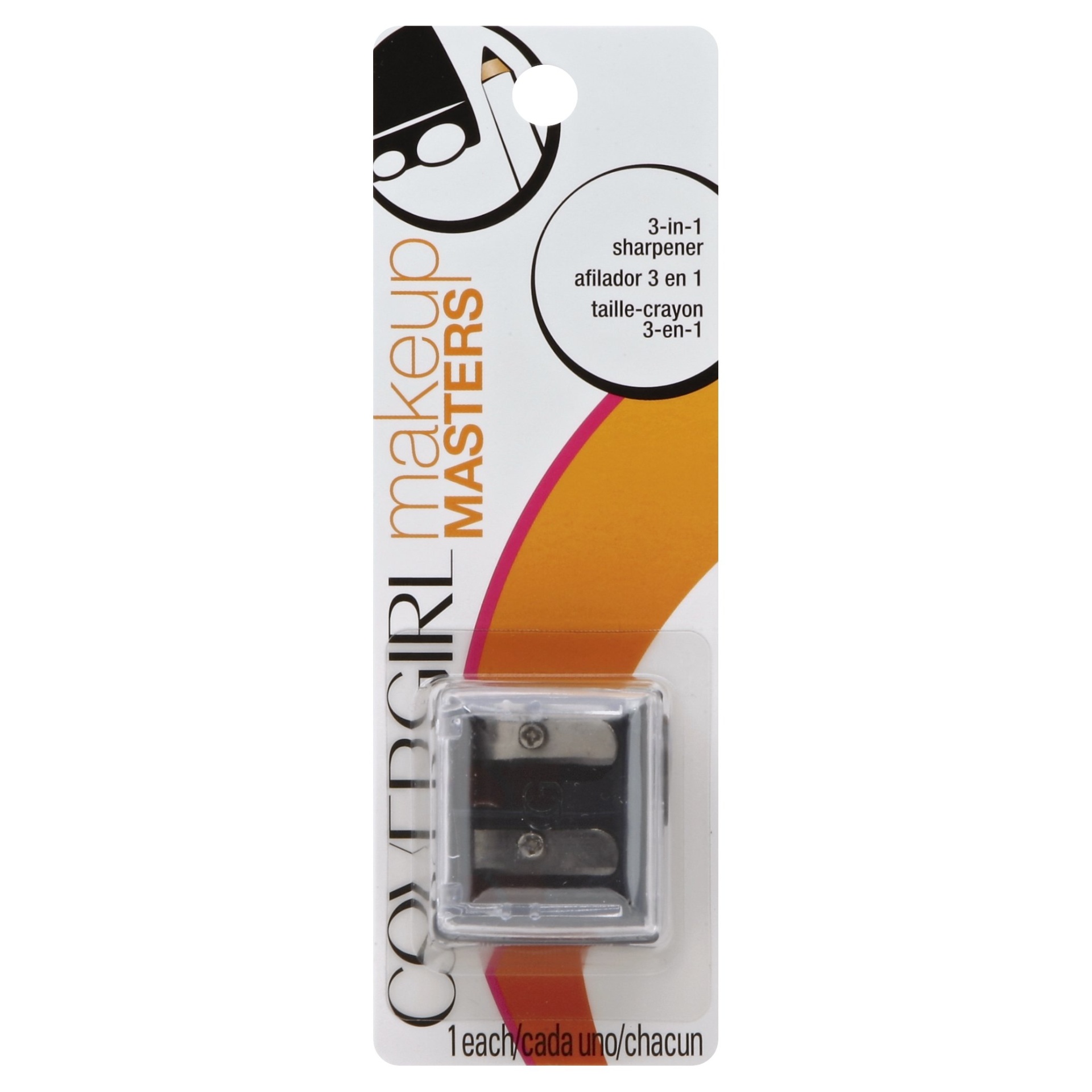 slide 1 of 2, Covergirl Makeup Masters 3-in-1 Pencil Sharpener, 1 ct