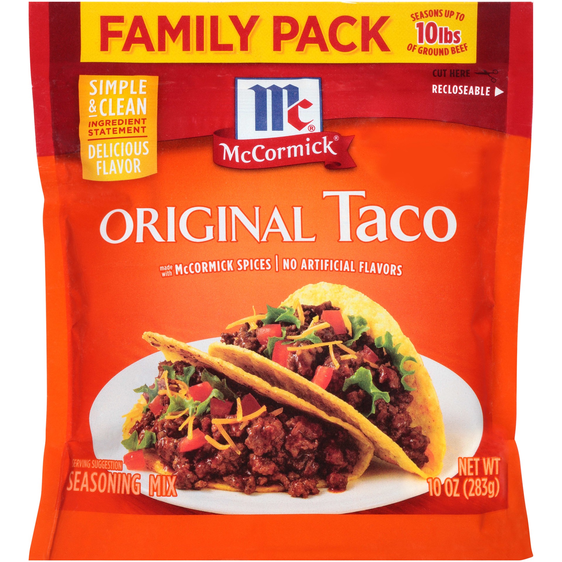 slide 1 of 7, McCormick Taco Seasoning Mix, 10 oz