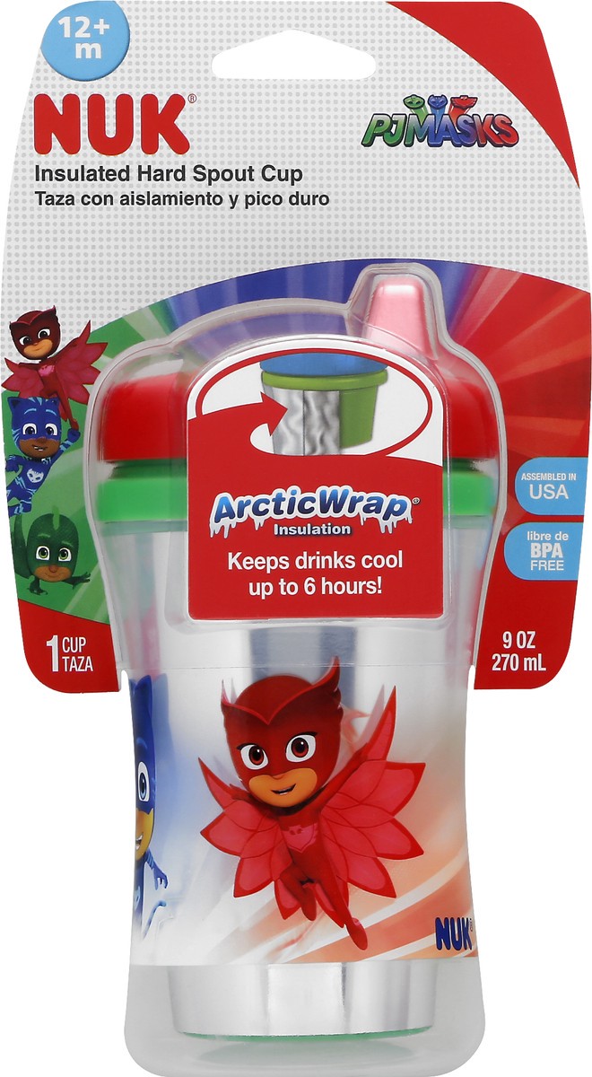 slide 6 of 11, NUK Hard Spout PJ Masks 9 Ounce Insulated Cup 1 ea, 1 ea