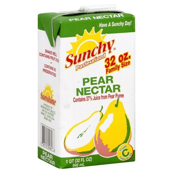 slide 1 of 1, Sunchy Pear Nectar Tetrapak - 32 oz, 32 oz