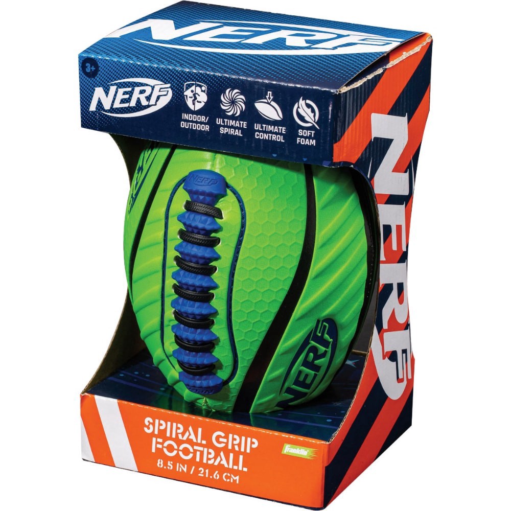 slide 3 of 4, Nerf Spiral Grip Mini Foam Football, 1 ct