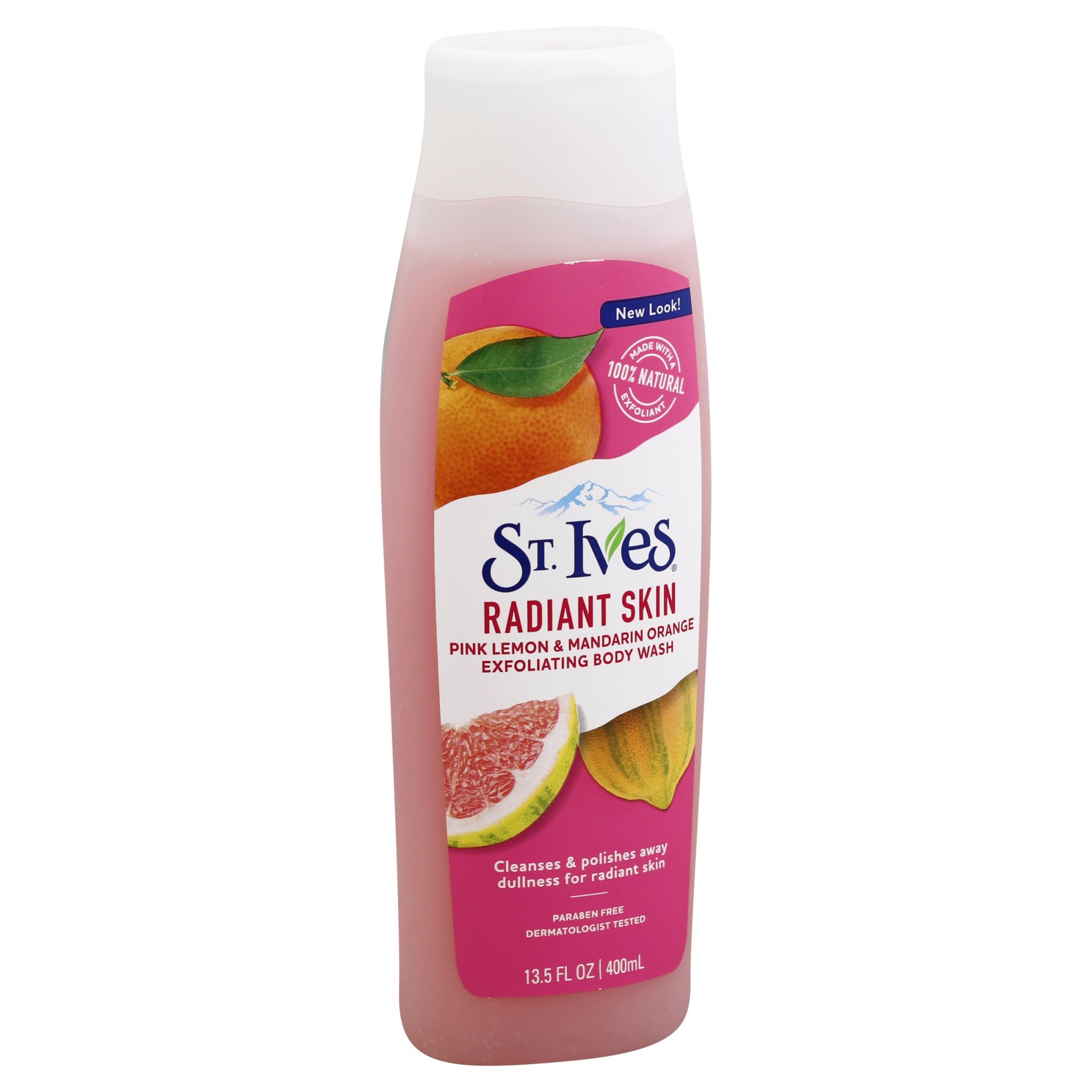 slide 1 of 7, St. Ives Even & Bright Pink Lemon & Mandarin Orange Body Wash, 13.5 oz