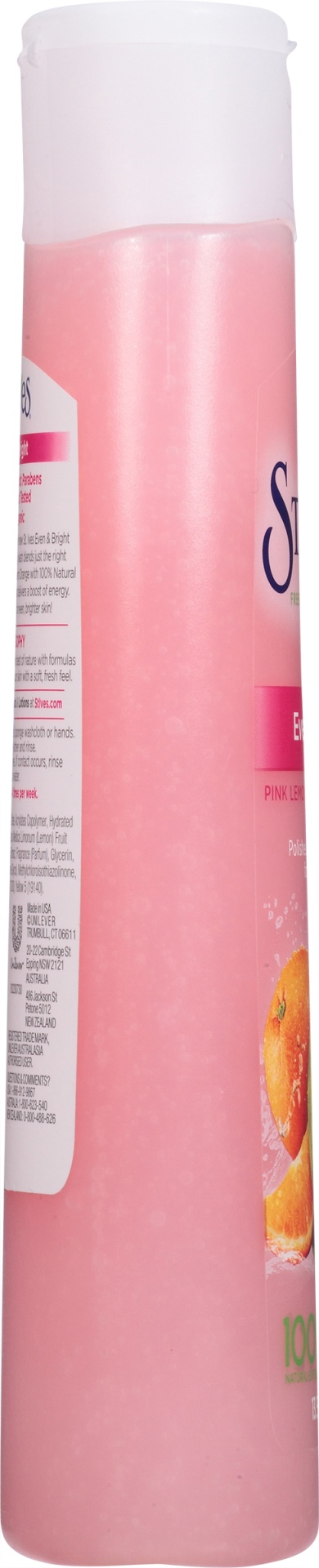 slide 4 of 7, St. Ives Even & Bright Pink Lemon & Mandarin Orange Body Wash, 13.5 oz