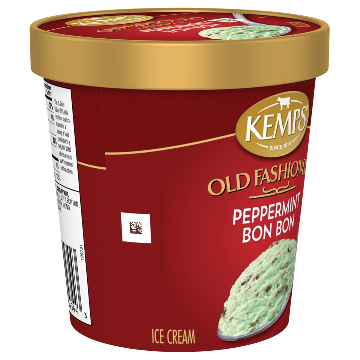 slide 5 of 12, Kemps Old Fashioned Peppermint Bon Bon Ice Cream, 1 pint