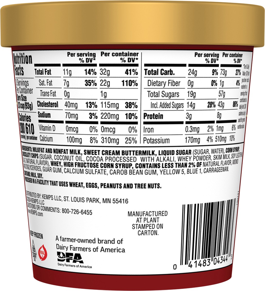 slide 2 of 12, Kemps Old Fashioned Peppermint Bon Bon Ice Cream, 1 pint