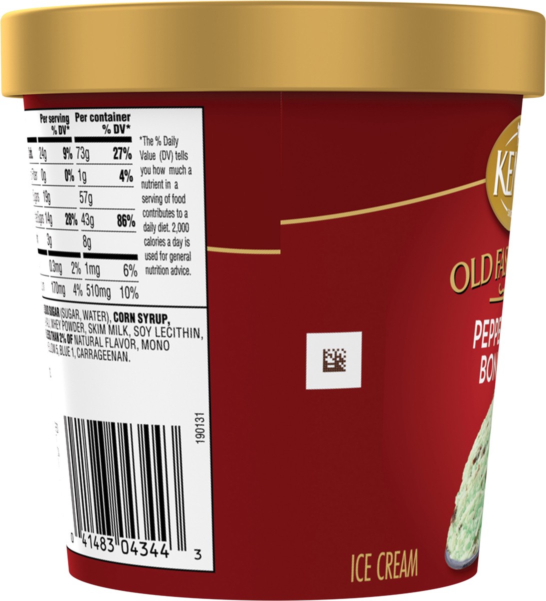 slide 9 of 12, Kemps Old Fashioned Peppermint Bon Bon Ice Cream, 1 pint