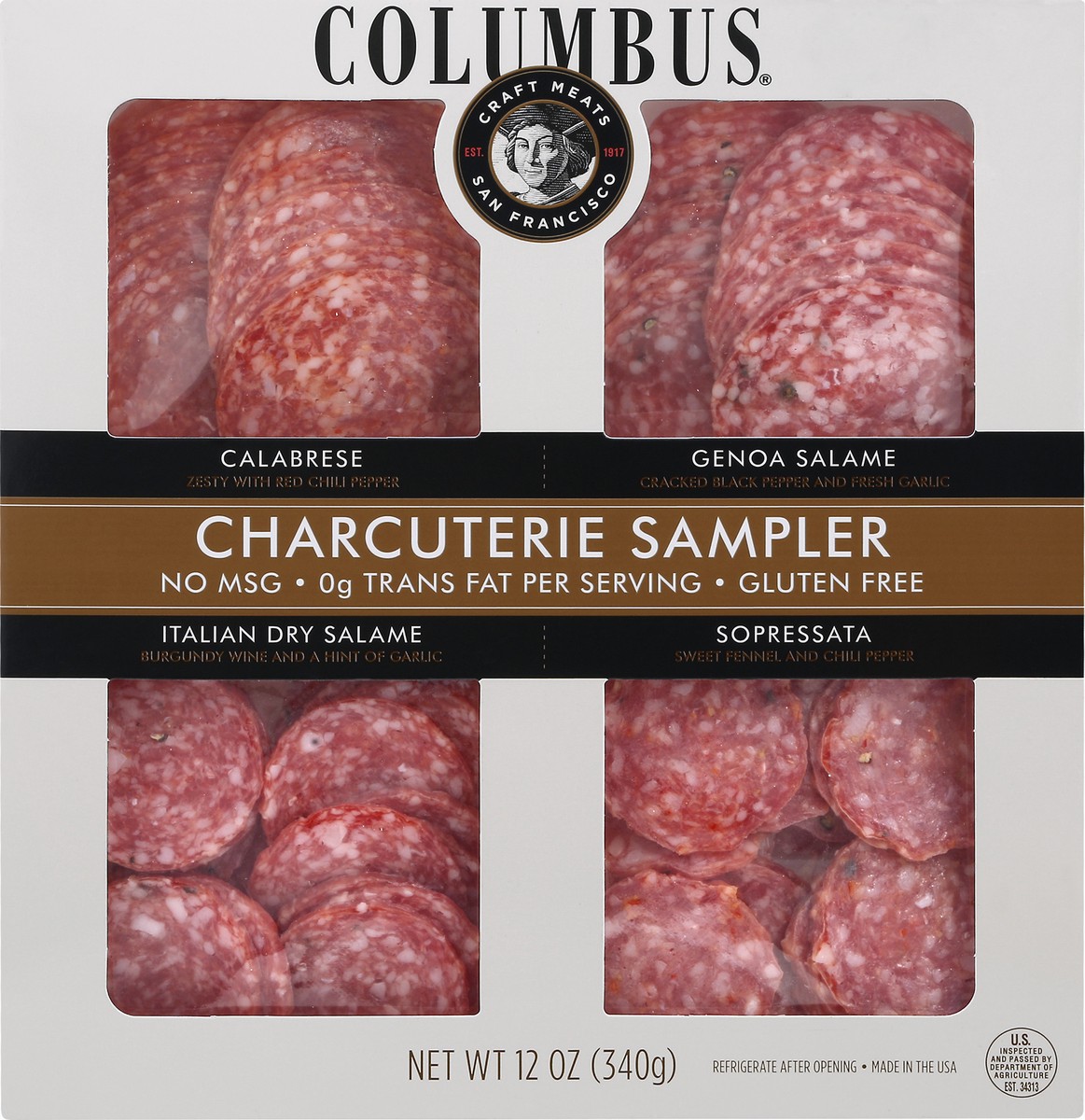 slide 10 of 11, Columbus Charcuterie Sampler Deli Meats - 12oz, 12 oz