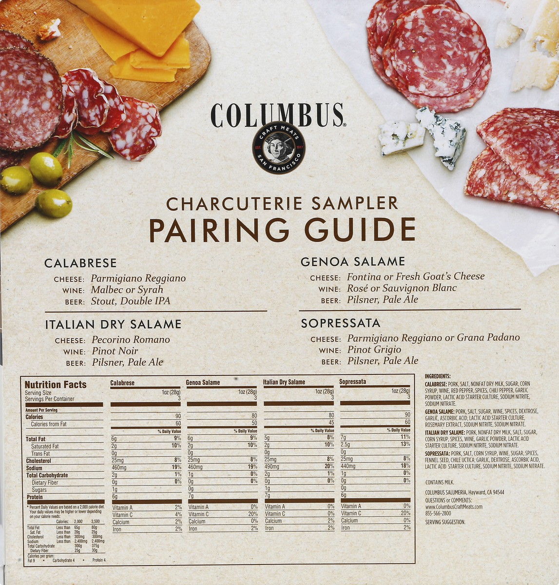 slide 11 of 11, Columbus Charcuterie Sampler Deli Meats - 12oz, 12 oz