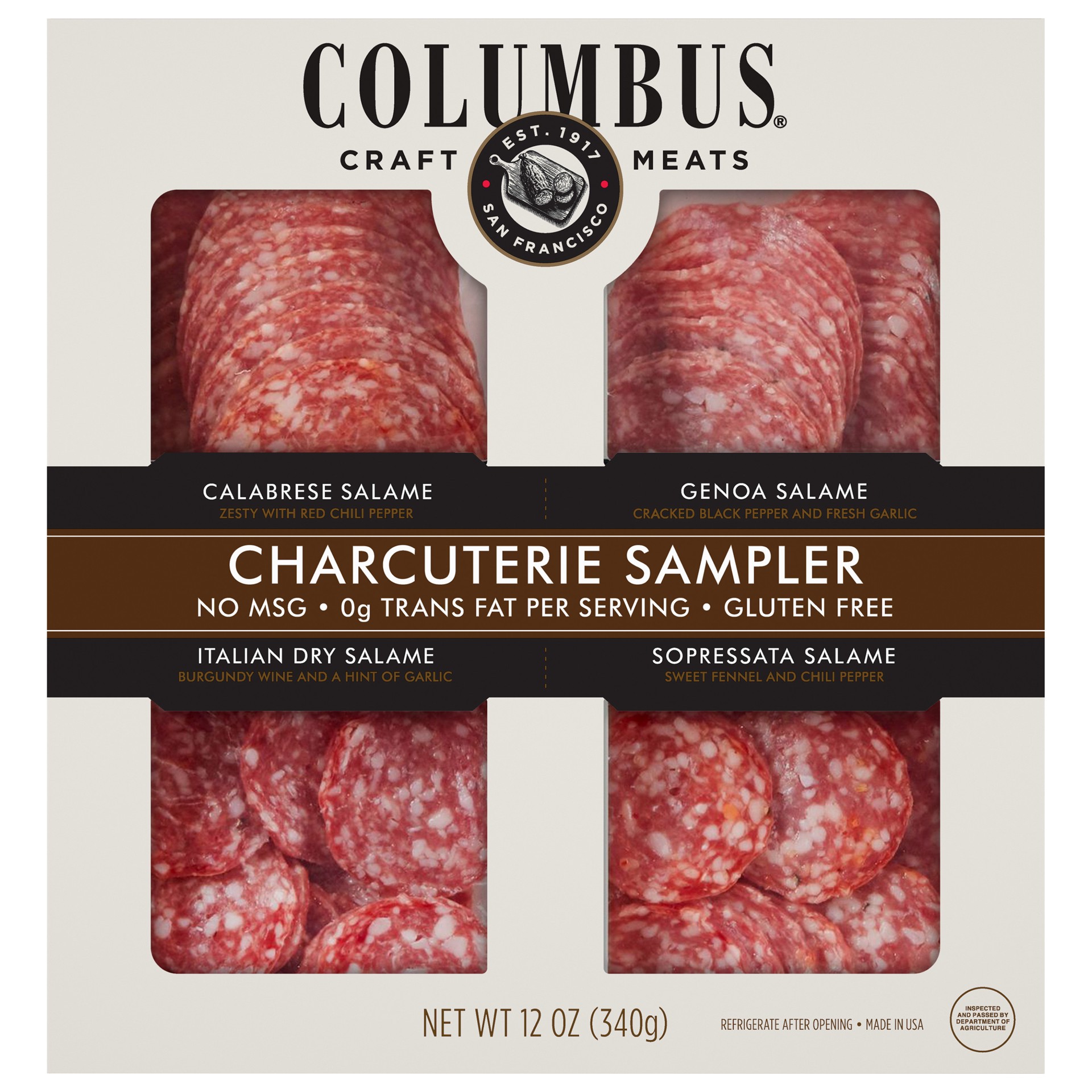 slide 1 of 11, Columbus Charcuterie Sampler Deli Meats - 12oz, 12 oz