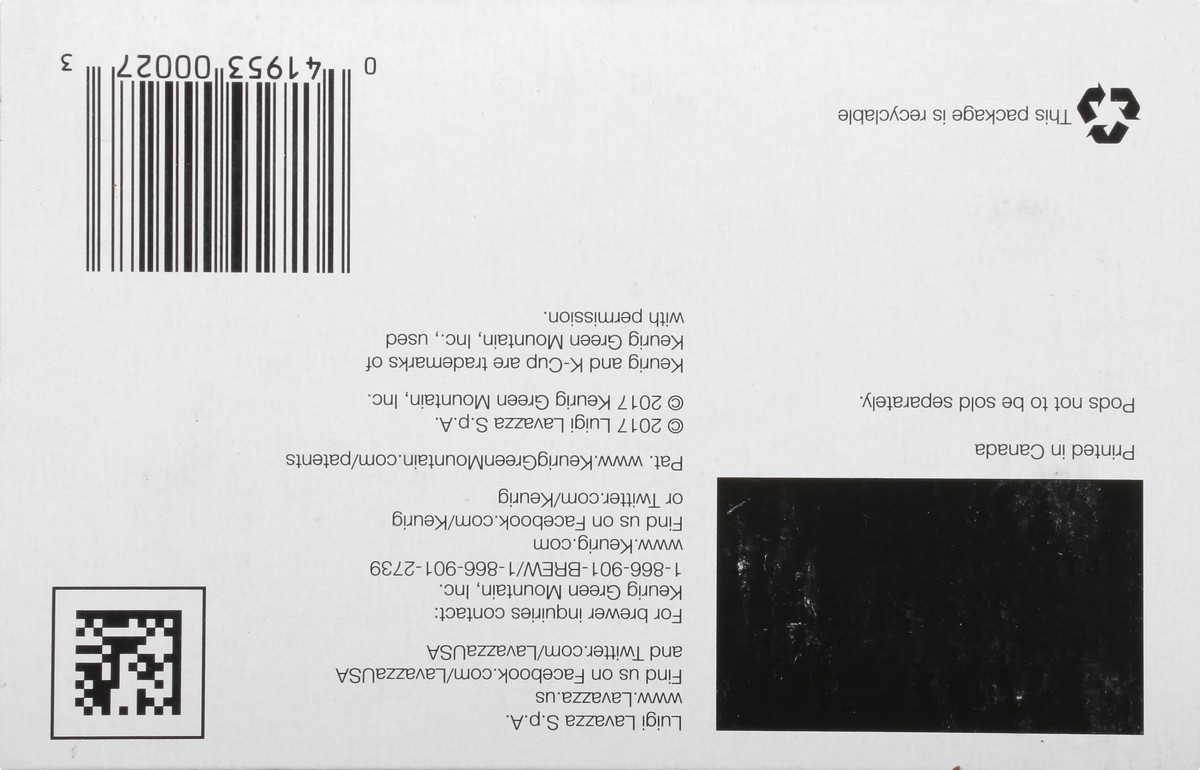 slide 8 of 9, Lavazza Coffee, 100% Arabica, Ground, Dark Roast, Gran Selezione, K-Cup Pods - 0.34 oz, 0.34 oz