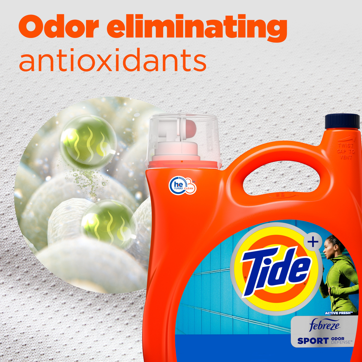 slide 6 of 8, Tide® Ultra Sport Advanced Odor + Stain Fighter Liquid Laundry Detergent, 83 loads