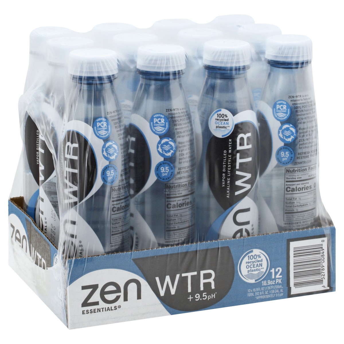 slide 4 of 9, Zen Water Vapor Distilled Alakaline Water, 16.9 oz