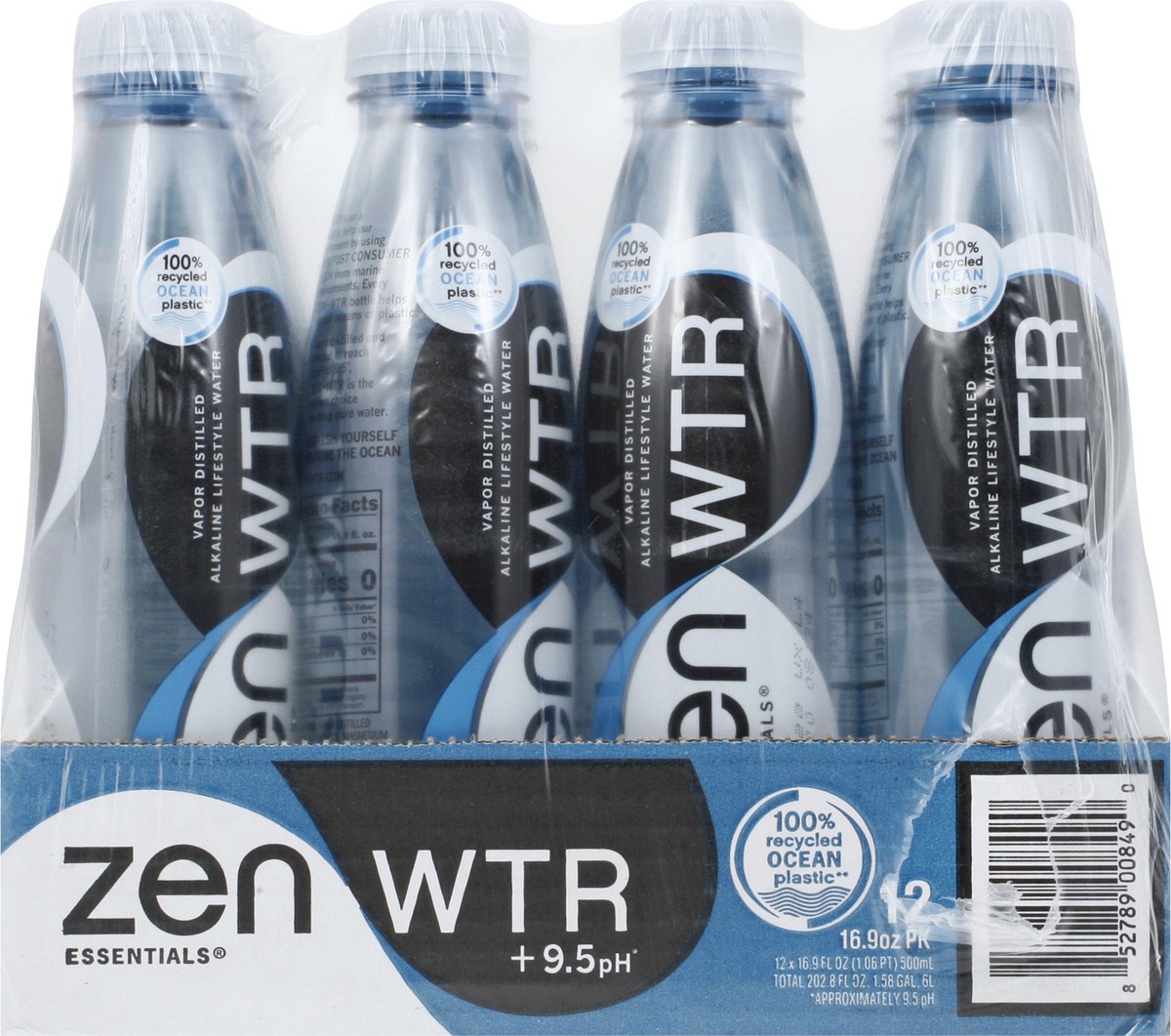 slide 7 of 9, Zen Water Vapor Distilled Alakaline Water, 16.9 oz