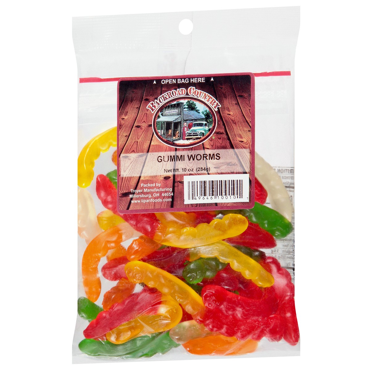 slide 9 of 9, Backroad Country Gummi Worms 10 oz, 10 oz