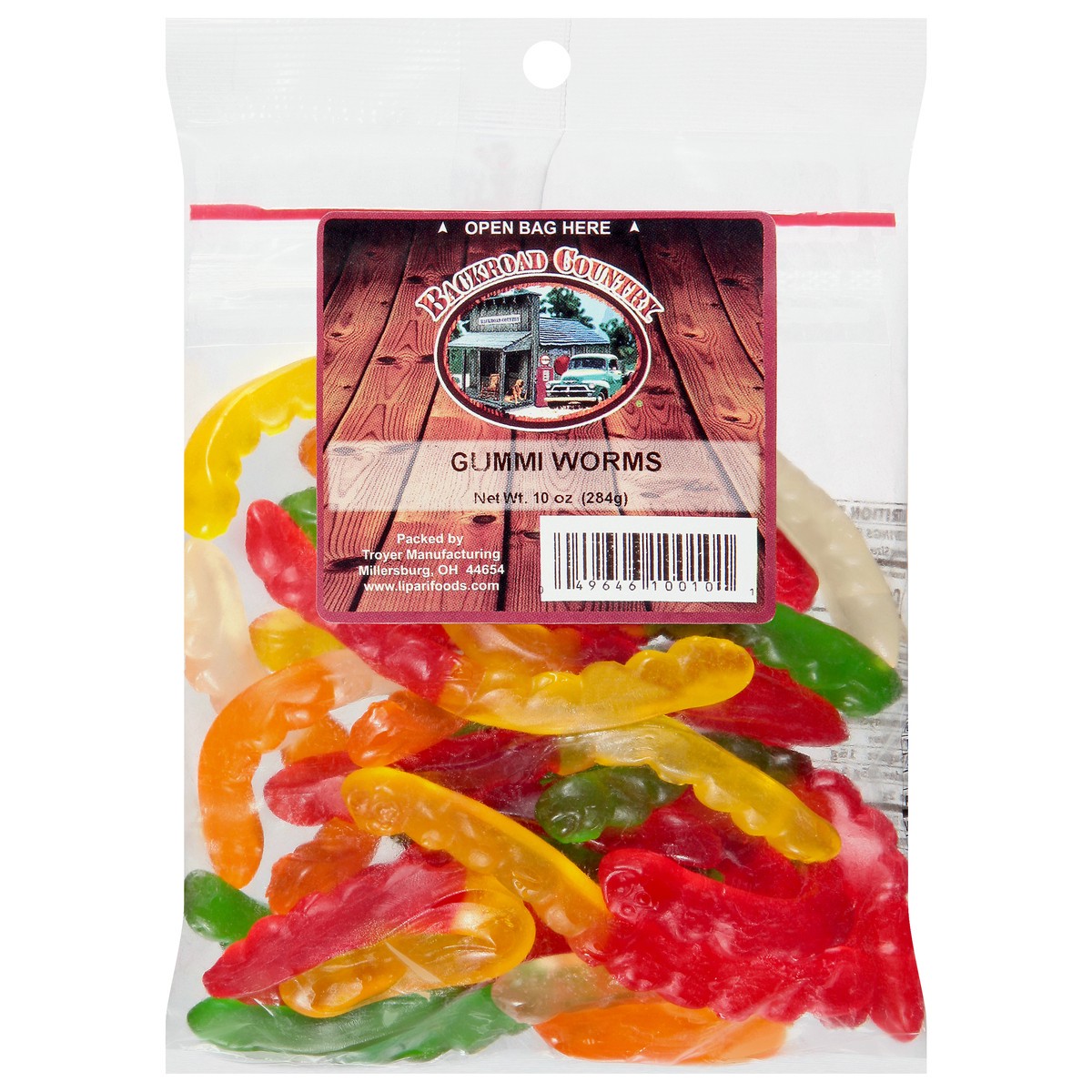 slide 1 of 9, Backroad Country Gummi Worms 10 oz, 10 oz