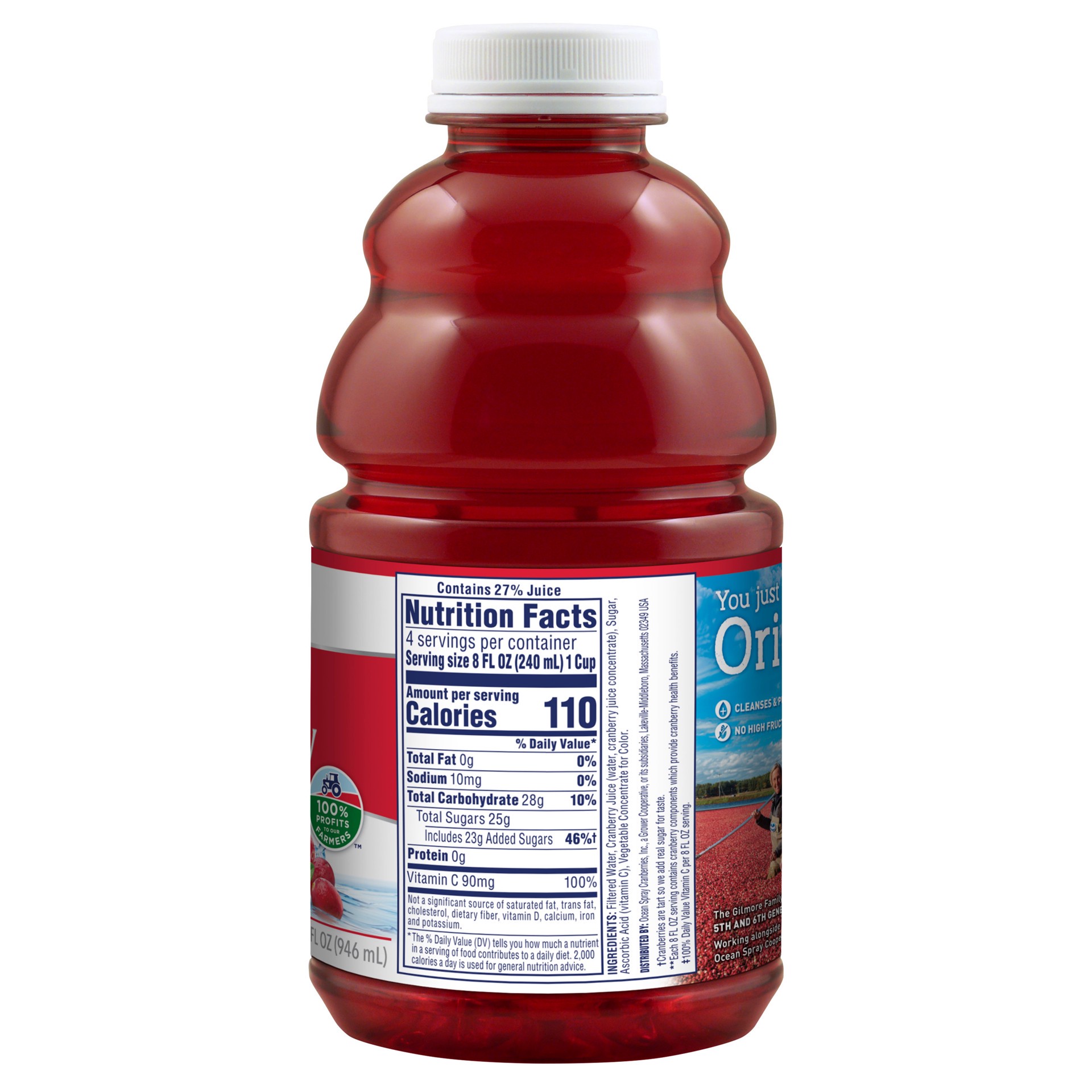 slide 2 of 4, Ocean Spray Cranberry Juice - 32 oz, 32 oz