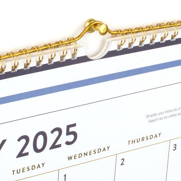 slide 6 of 6, 2025 Simplified By Emily Ley For At-A-Glance Monthly Wall Calendar, 15"" X 12"", Happy Stripe, January To December, El32-707, 1 ct