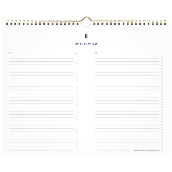 slide 4 of 6, 2025 Simplified By Emily Ley For At-A-Glance Monthly Wall Calendar, 15"" X 12"", Happy Stripe, January To December, El32-707, 1 ct