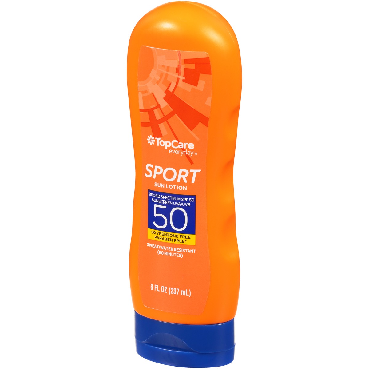 slide 3 of 8, TopCare Top Care Topcare Sun Lotion - Sport Sweat/Water Resistant Uva/Uvb Broad Spectrun Spf 50, 8 fl oz