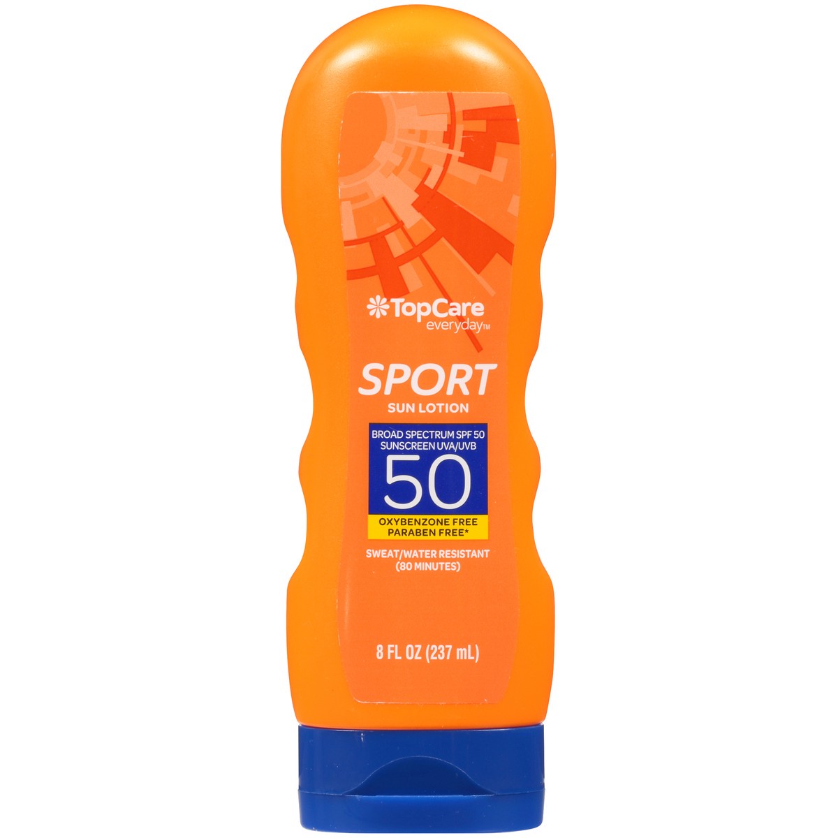 slide 7 of 8, TopCare Top Care Topcare Sun Lotion - Sport Sweat/Water Resistant Uva/Uvb Broad Spectrun Spf 50, 8 fl oz