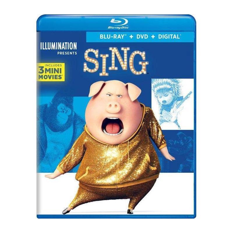 slide 1 of 1, Universal Home Video Sing (Blu-ray + DVD + Digital), 1 ct