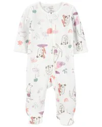Carter's Carters Baby Koala 2-Way Zip Thermal Sleep & Play Pajamas Ivory 6M