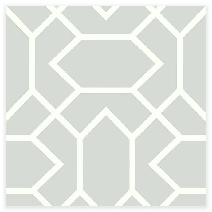 slide 1 of 3, RoomMates Modern Geometric Peel & Stick Wallpaper - Slate Grey, 1 ct