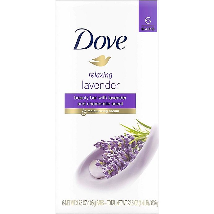 Dove Relaxing Lavender Bar Soap 6 Ct 4 Oz Shipt