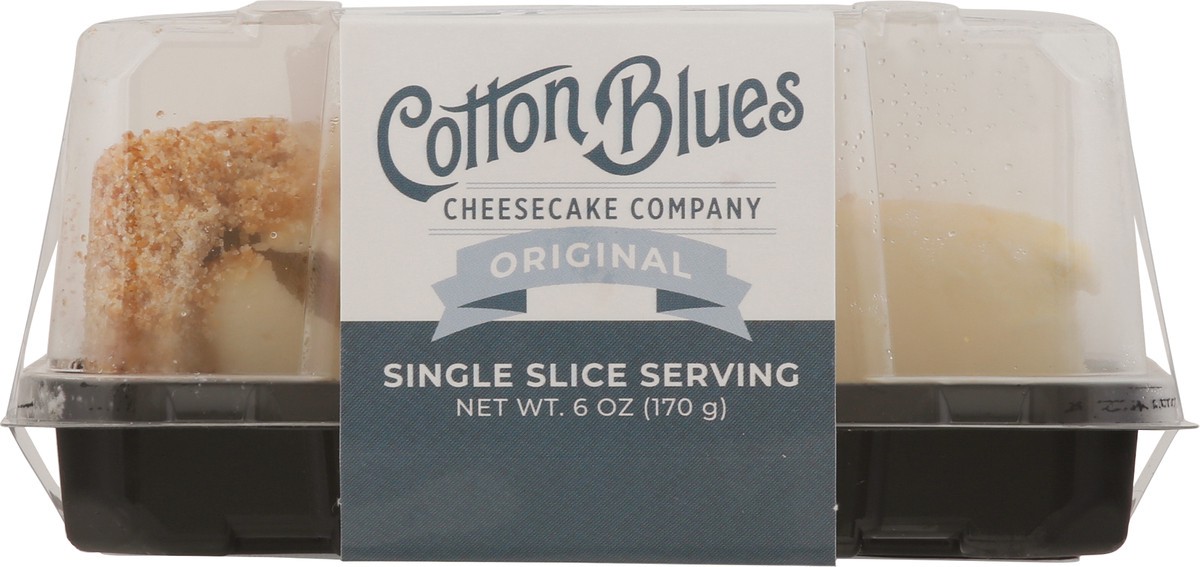 slide 3 of 9, Cotton Blues Cheesecake Company Single Slice Serving Original Cheesecake 6 oz, 6 oz